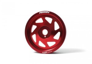 Subaru BRZ Crank Pulley - Perrin Performance - Lightened - Red - `13-`20